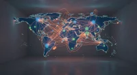 Схематичное изображение глобальных логистических цепочек ароматизаторов, связывающих различные континенты.