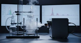 Научное оборудование и лабораторные приборы, анализирующие состав дыма, без видимых табачных изделий