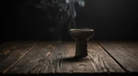 Тёмная фотография с элементами кальяна, дымом и кинематографическим освещением, символизирующая изменения в индустрии.