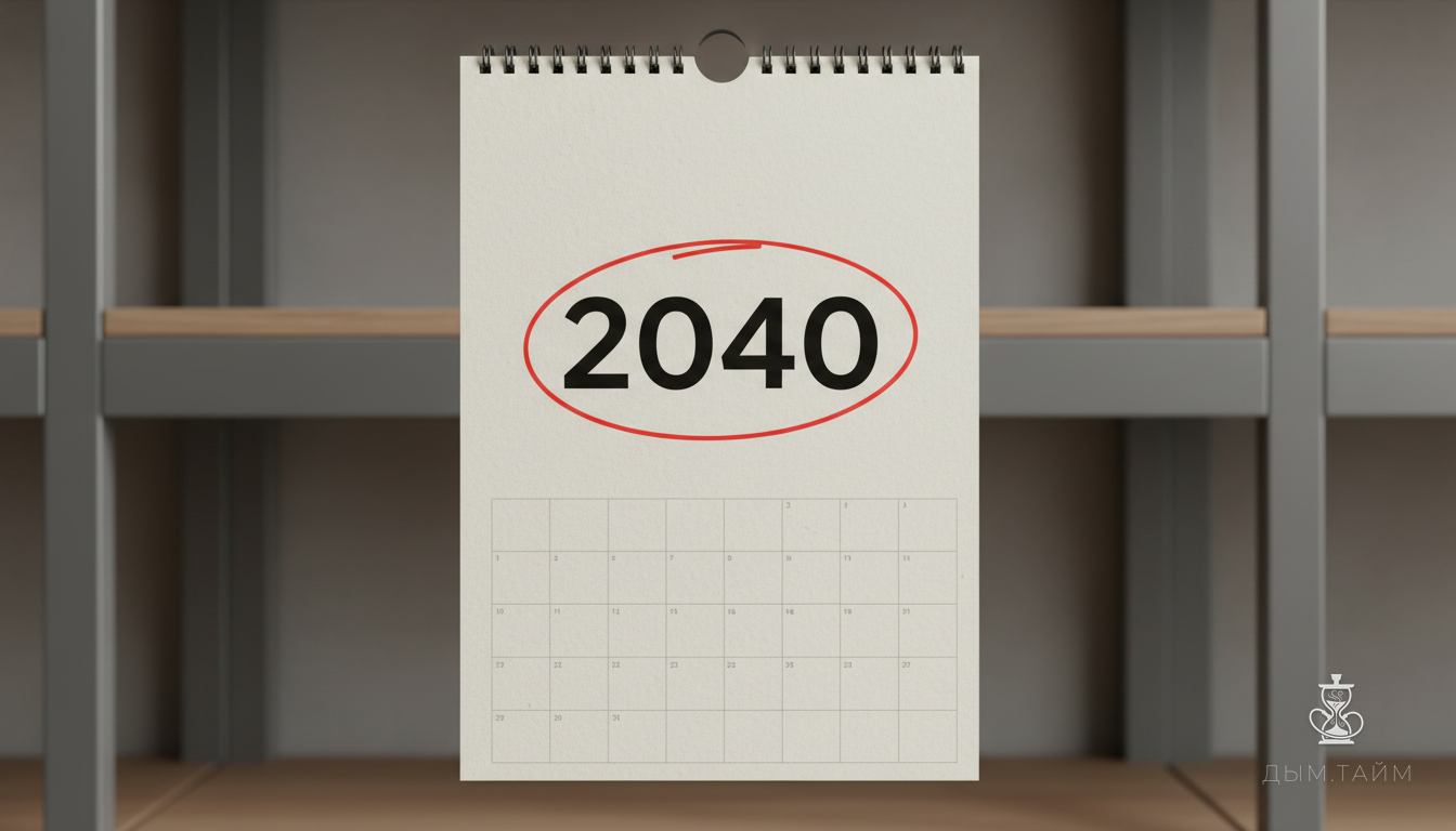 Календарь с выделенным 2040 годом