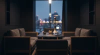 Интерьер роскошной кальянной в Жуковке с приватными зонами и приглушённым светом