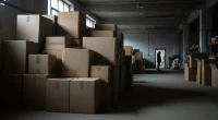 Склад с немаркированной табачной продукцией, изъятой полицией