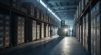 Склад табачной продукции в Казахстане с коробками для маркировки